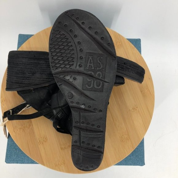 A.S.98 NEW NWT Black Nasser Platform wedge  sandals size 40 (9-9.5) - Picture 12 of 16